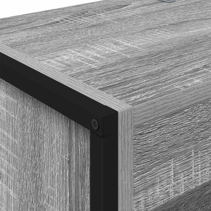 vidaXL Bücherregal 2 pcs Graues Sonoma 80 x 30 x 155 cm Holzwerkstoff