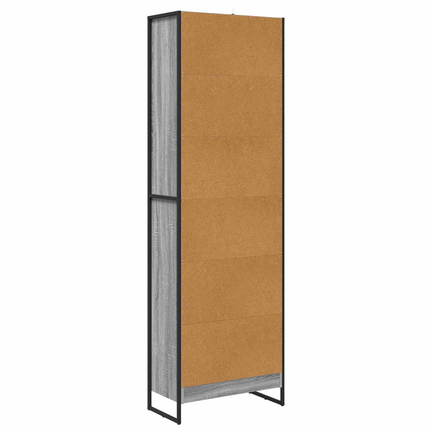 vidaXL Bücherregal 2 pcs Graues Sonoma 80 x 30 x 155 cm Holzwerkstoff