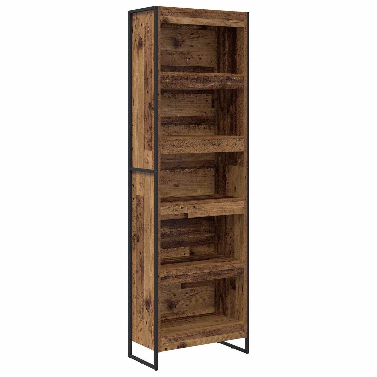 Bücherregal 2 pcs Altholz 80 x 30 x 155 cm Holzwerkstoff