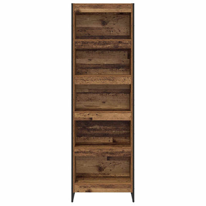 Bücherregal 2 pcs Altholz 80 x 30 x 155 cm Holzwerkstoff