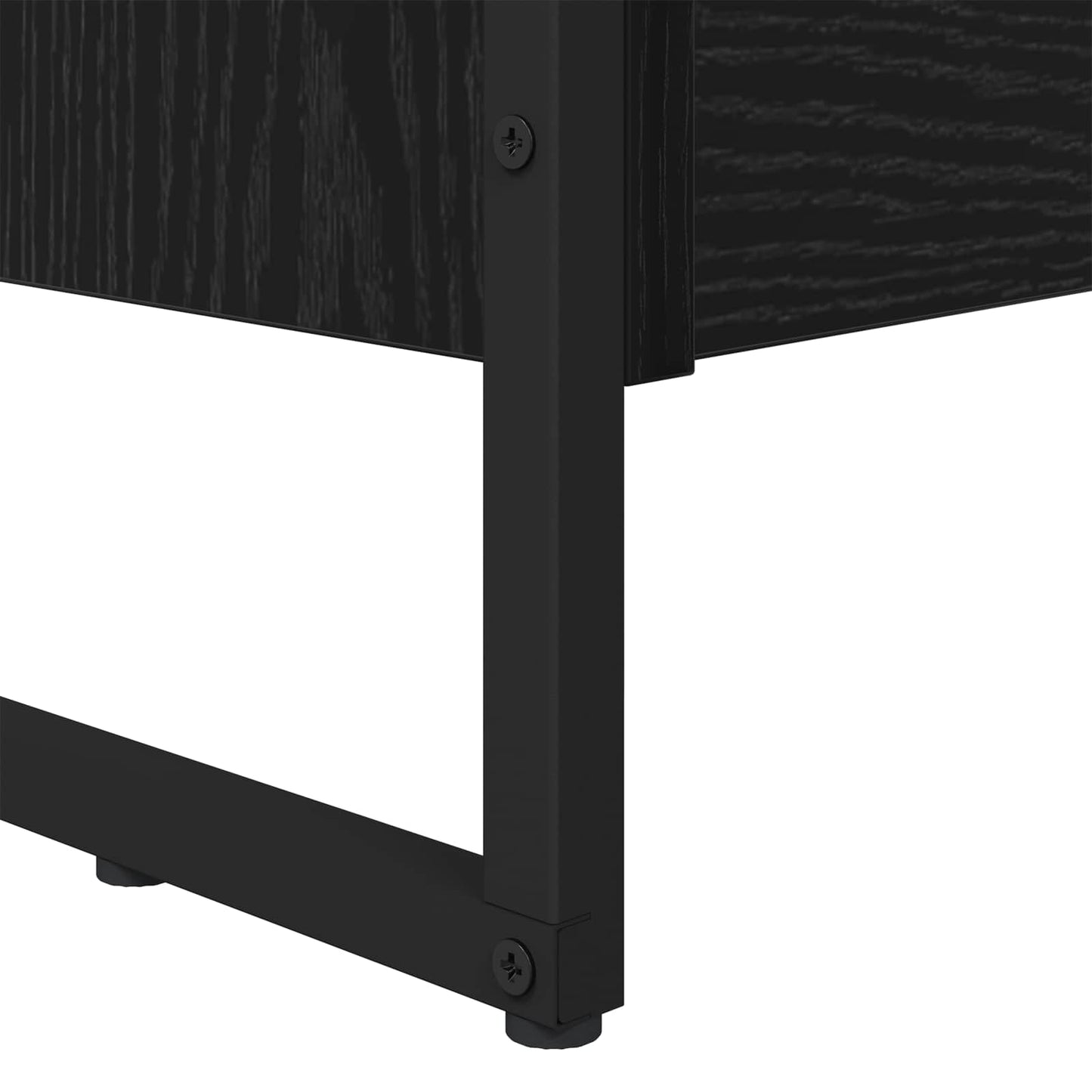 vidaXL Bücherregal 2 pcs Schwarz Eichen-Optik 80 x 30 x 155 cm