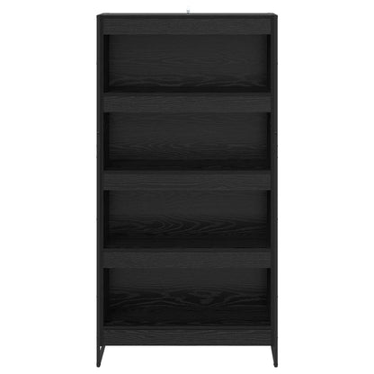 vidaXL Bücherregal 2 pcs Schwarz Eichen-Optik 80 x 30 x 155 cm
