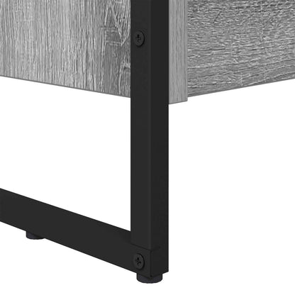 vidaXL Bücherregal 2 pcs Graues Sonoma 80 x 30 x 155 cm Holzwerkstoff
