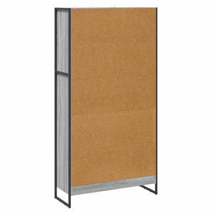 vidaXL Bücherregal 2 pcs Graues Sonoma 80 x 30 x 155 cm Holzwerkstoff