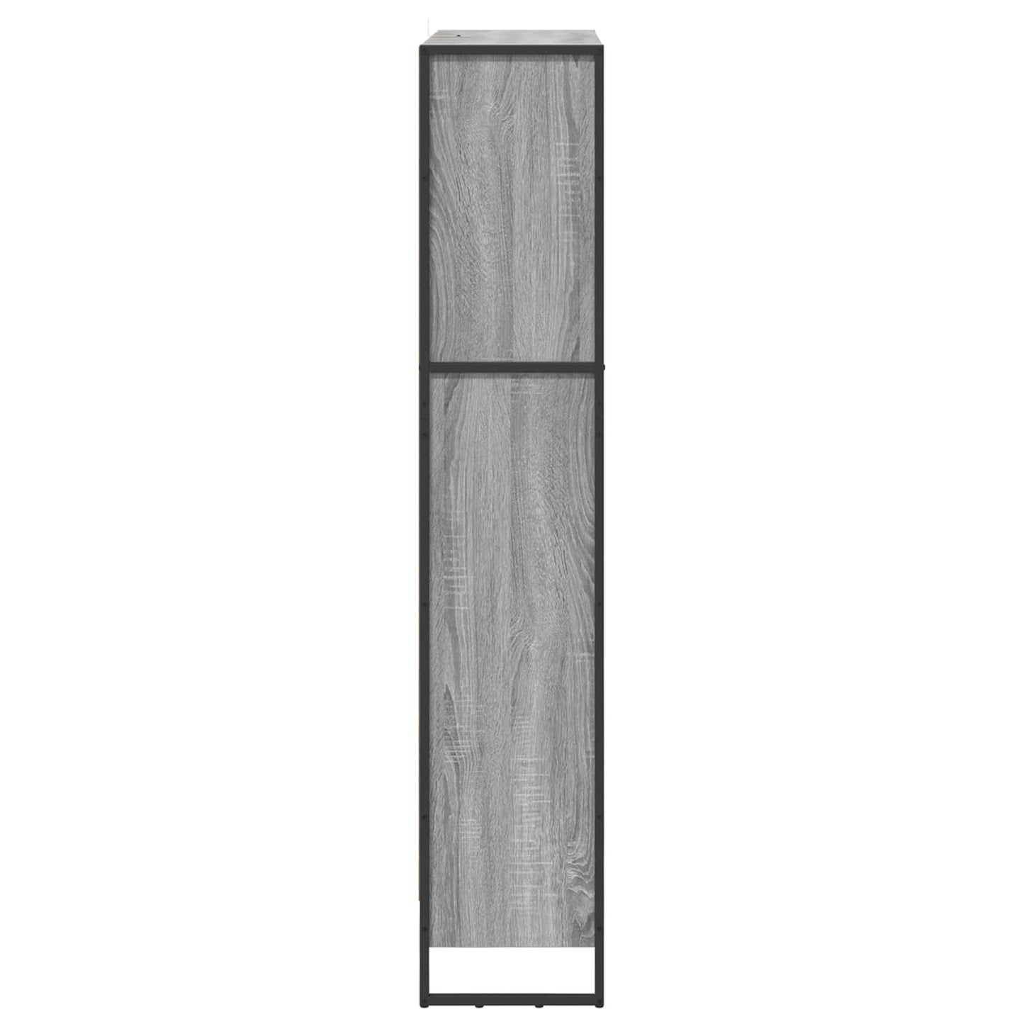 vidaXL Bücherregal 2 pcs Graues Sonoma 80 x 30 x 155 cm Holzwerkstoff