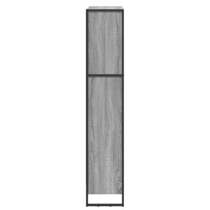 vidaXL Bücherregal 2 pcs Graues Sonoma 80 x 30 x 155 cm Holzwerkstoff