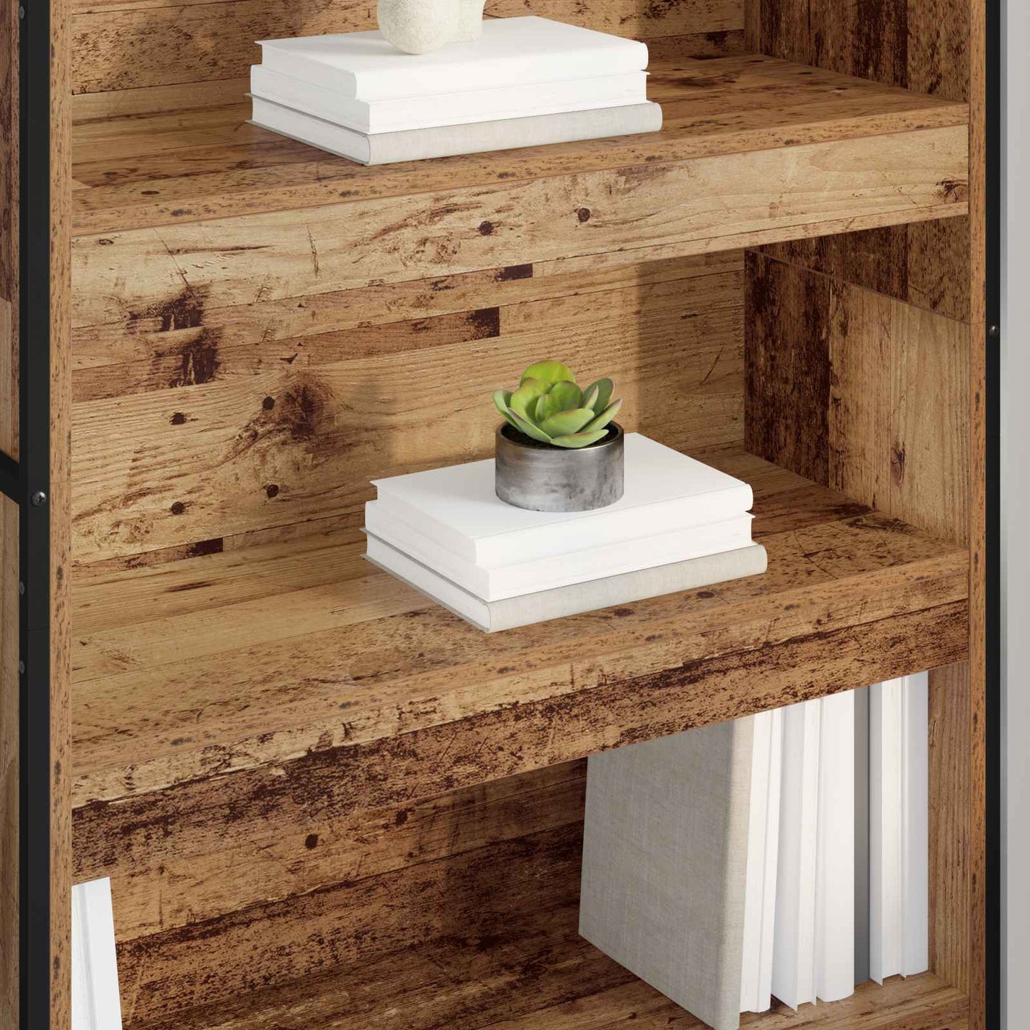 vidaXL Bücherregal 2 pcs Altholz 80 x 30 x 155 cm Holzwerkstoff
