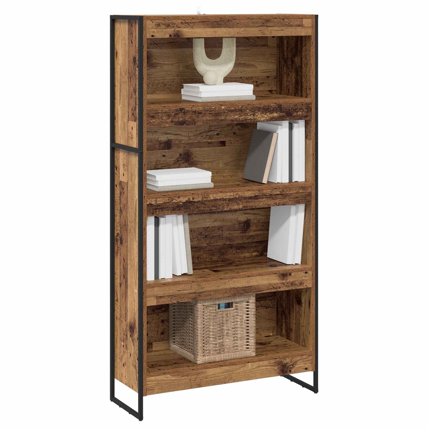 vidaXL Bücherregal 2 pcs Altholz 80 x 30 x 155 cm Holzwerkstoff