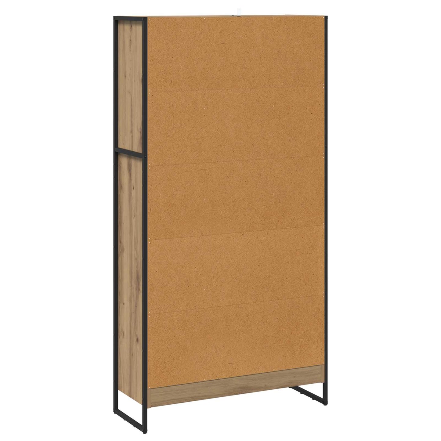 vidaXL Bücherregal 2 pcs Kunsthandwerk Eiche 80 x 30 x 155 cm