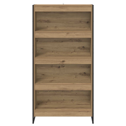 vidaXL Bücherregal 2 pcs Kunsthandwerk Eiche 80 x 30 x 155 cm