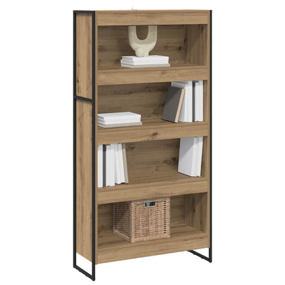 vidaXL Bücherregal 2 pcs Kunsthandwerk Eiche 80 x 30 x 155 cm