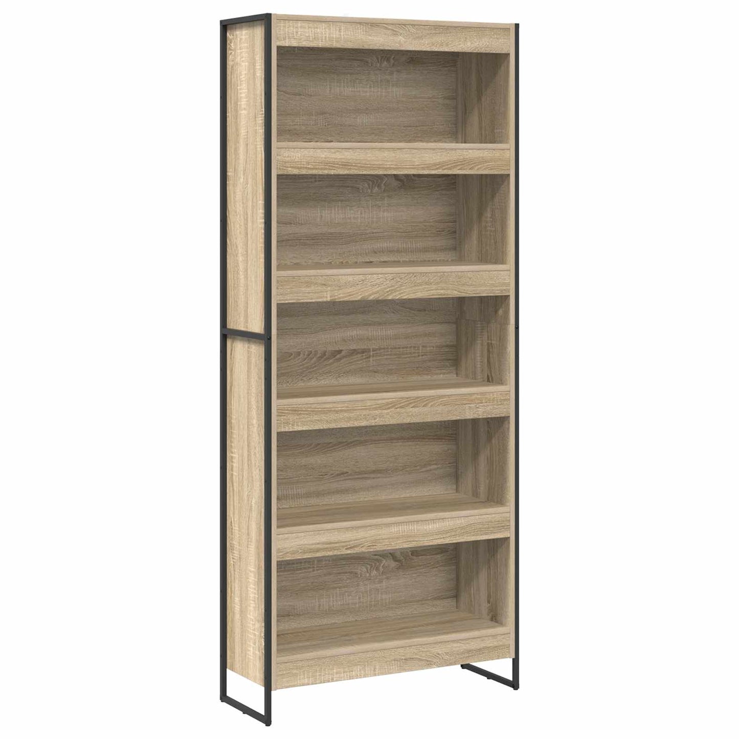 vidaXL Bücherregal 2 pcs Sonoma 80 x 30 x 155 cm Holzwerkstoff
