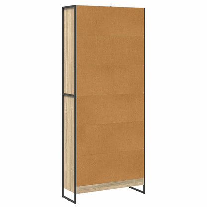vidaXL Bücherregal 2 pcs Sonoma 80 x 30 x 155 cm Holzwerkstoff