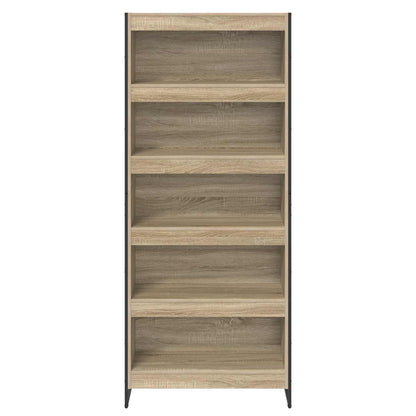 vidaXL Bücherregal 2 pcs Sonoma 80 x 30 x 155 cm Holzwerkstoff