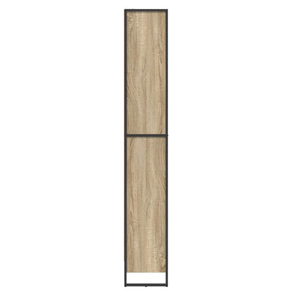 vidaXL Bücherregal 2 pcs Sonoma 80 x 30 x 155 cm Holzwerkstoff