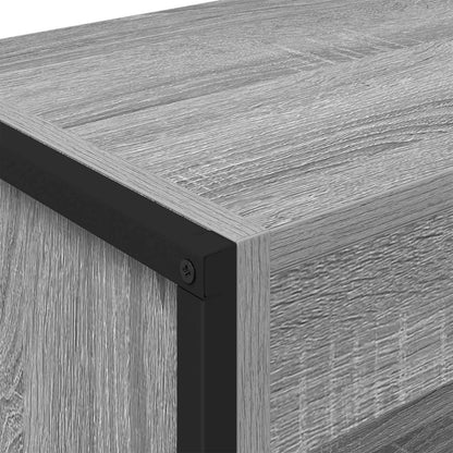 vidaXL Bücherregal 2 pcs Graues Sonoma 80 x 30 x 155 cm Holzwerkstoff