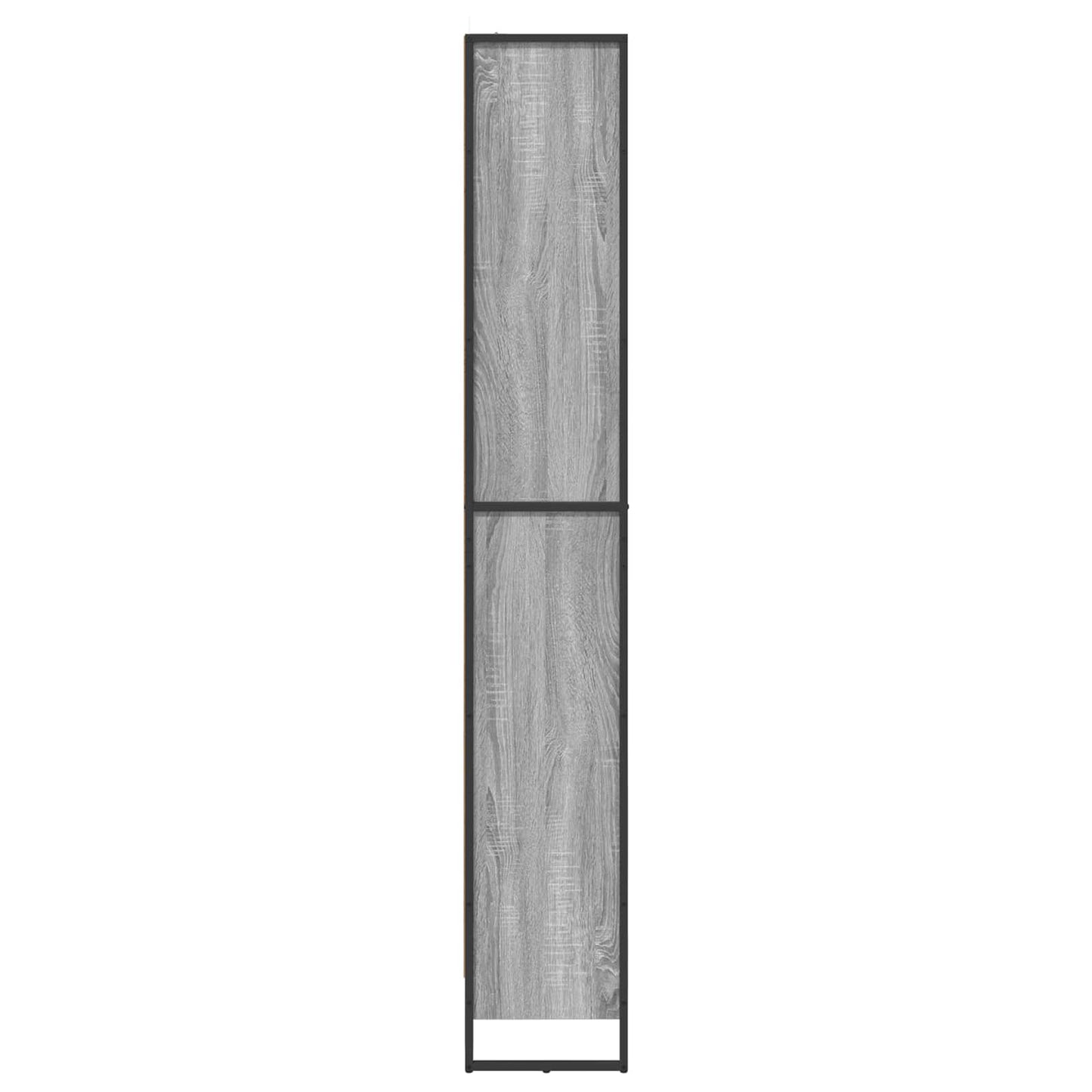 vidaXL Bücherregal 2 pcs Graues Sonoma 80 x 30 x 155 cm Holzwerkstoff