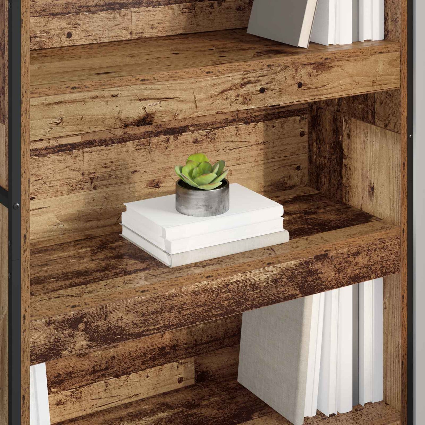 vidaXL Bücherregal 2 pcs Altholz 80 x 30 x 155 cm Holzwerkstoff