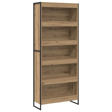 vidaXL Bücherregal 2 pcs Kunsthandwerk Eiche 80 x 30 x 155 cm