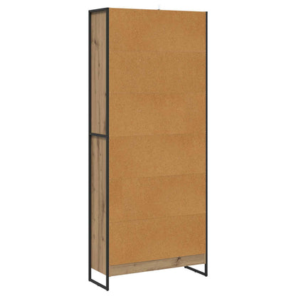 vidaXL Bücherregal 2 pcs Kunsthandwerk Eiche 80 x 30 x 155 cm