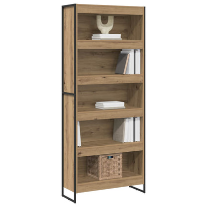 vidaXL Bücherregal 2 pcs Kunsthandwerk Eiche 80 x 30 x 155 cm