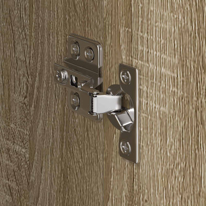 Warderobe mit Tür 2 pcs Sonoma 50 x 50 x 200 cm Holzwerkstoff