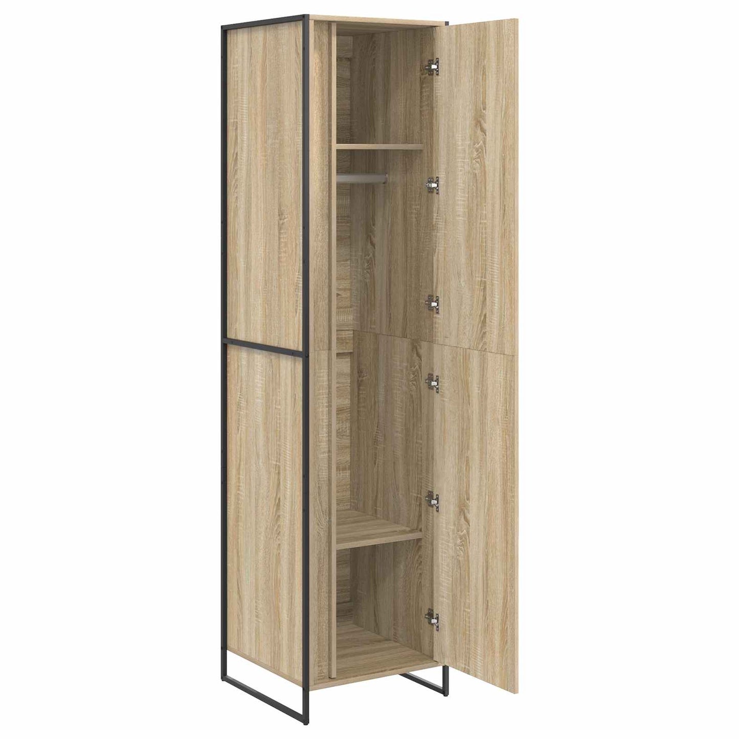 Warderobe mit Tür 2 pcs Sonoma 50 x 50 x 200 cm Holzwerkstoff