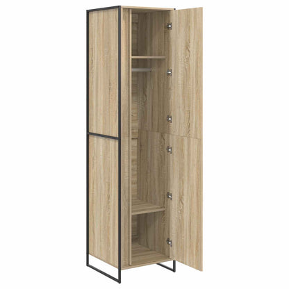 Warderobe mit Tür 2 pcs Sonoma 50 x 50 x 200 cm Holzwerkstoff