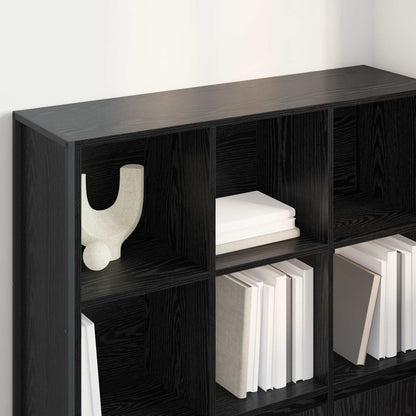 vidaXL Bücherregal 2 pcs Schwarz Eichen-Optik 99,5 x 30 x 108 cm
