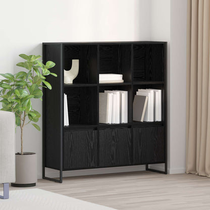 vidaXL Bücherregal 2 pcs Schwarz Eichen-Optik 99,5 x 30 x 108 cm