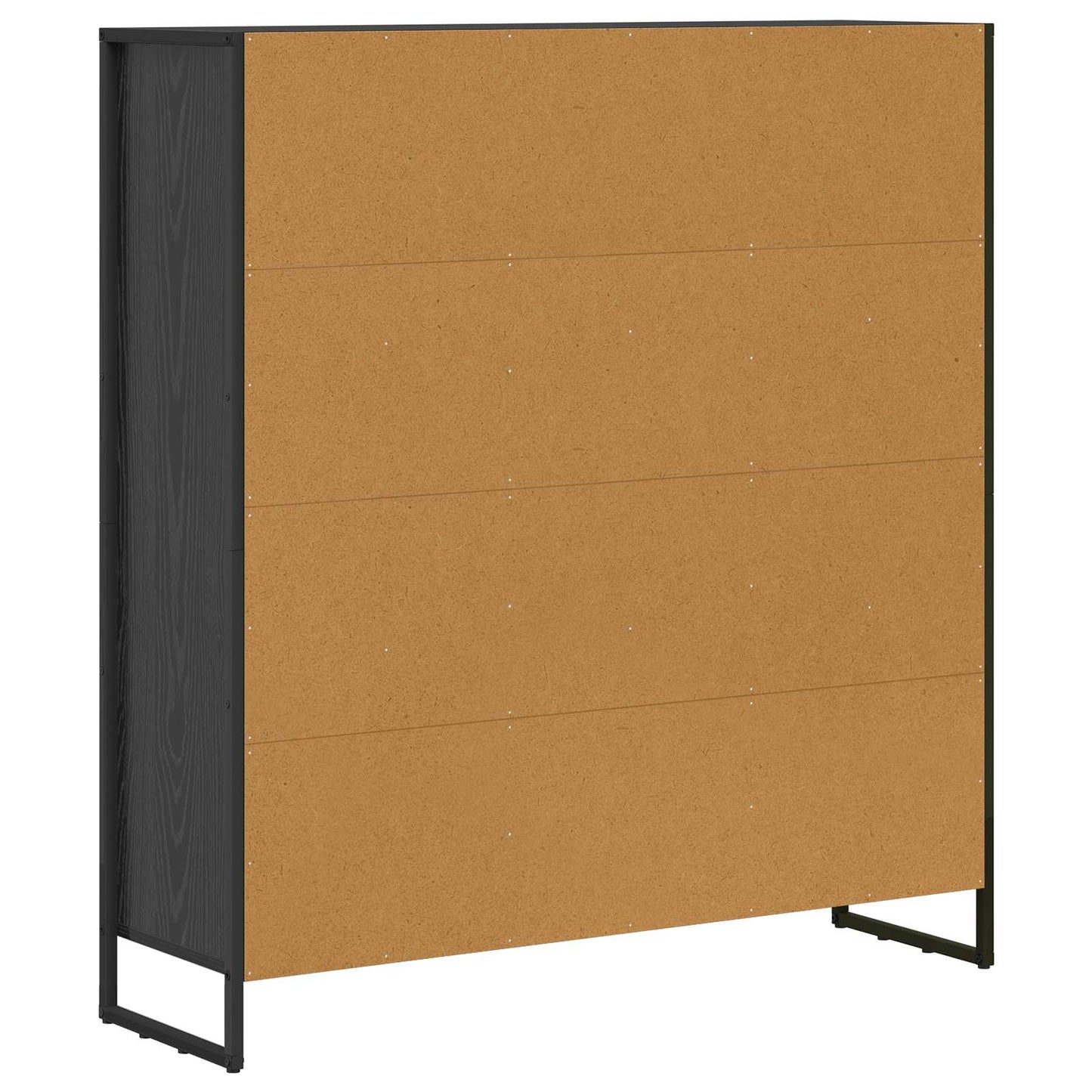 vidaXL Bücherregal 2 pcs Schwarz Eichen-Optik 99,5 x 30 x 108 cm