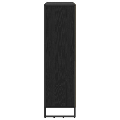 vidaXL Bücherregal 2 pcs Schwarz Eichen-Optik 99,5 x 30 x 108 cm