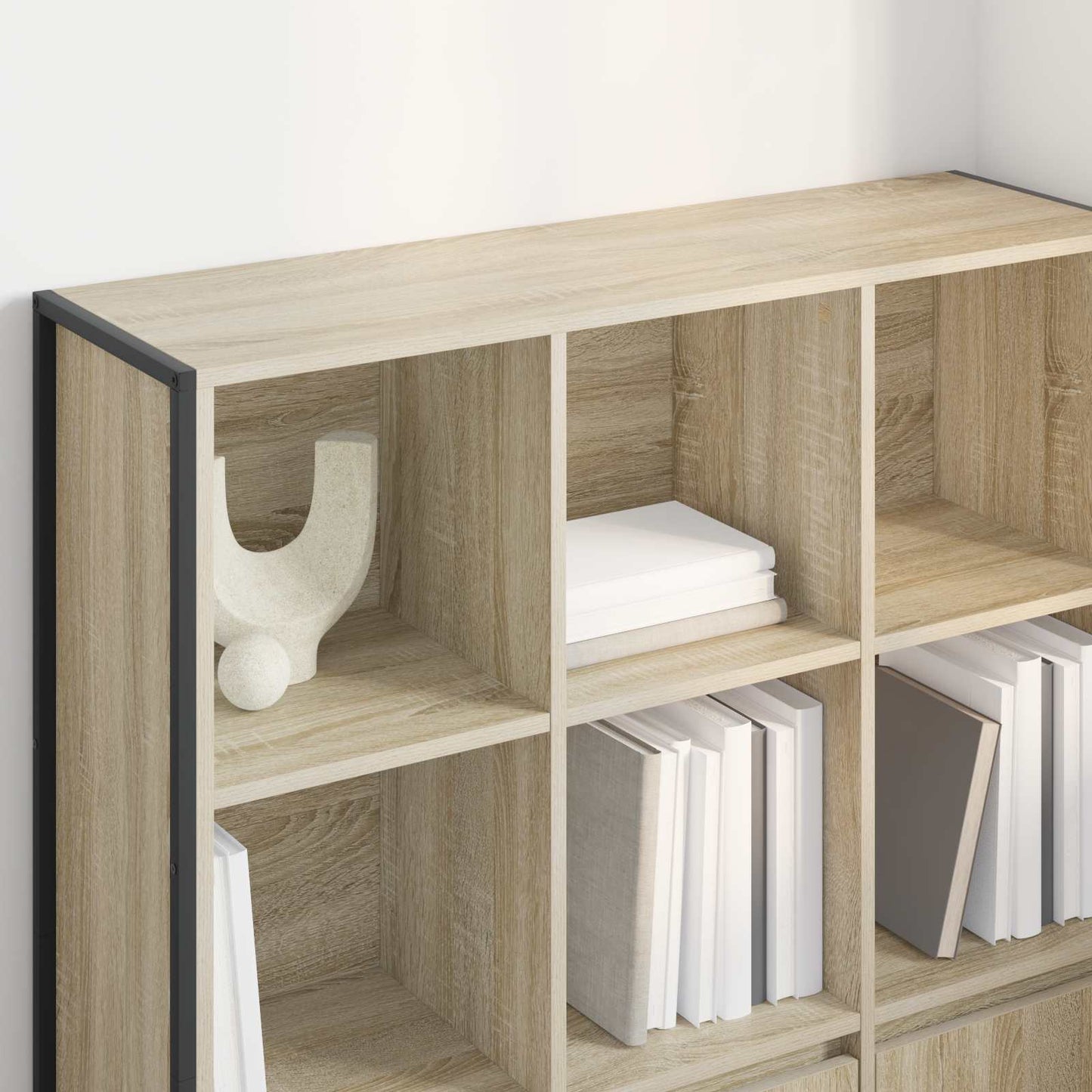 vidaXL Bücherregal 2 pcs Sonoma 99,5 x 30 x 108 cm Holzwerkstoff