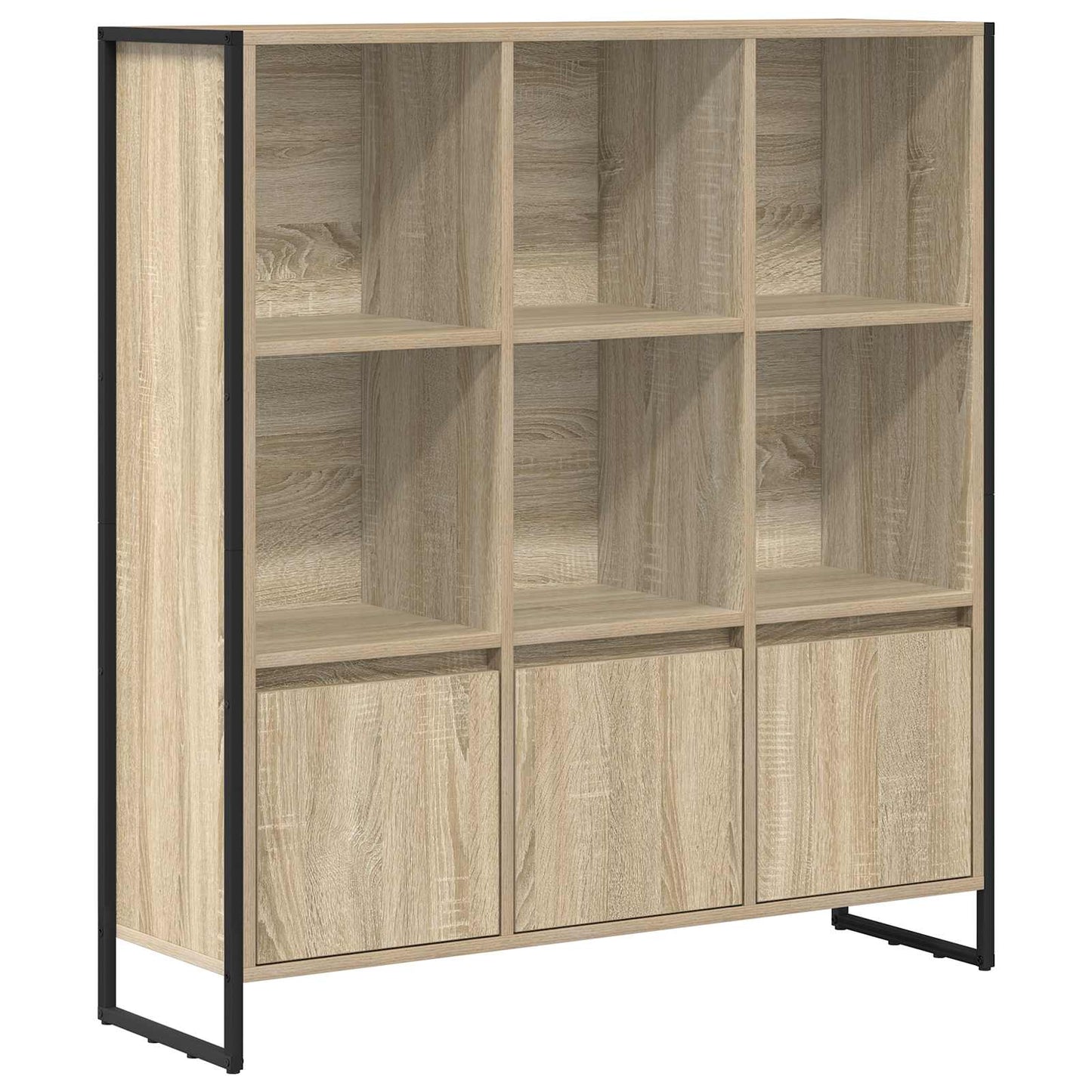 vidaXL Bücherregal 2 pcs Sonoma 99,5 x 30 x 108 cm Holzwerkstoff