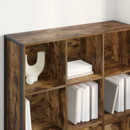 vidaXL Bücherregal 2 pcs Raucharbe 99,5 x 30 x 108 cm Holzwerkstoff