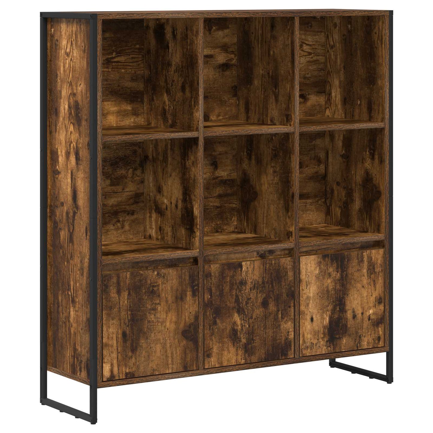 vidaXL Bücherregal 2 pcs Raucharbe 99,5 x 30 x 108 cm Holzwerkstoff