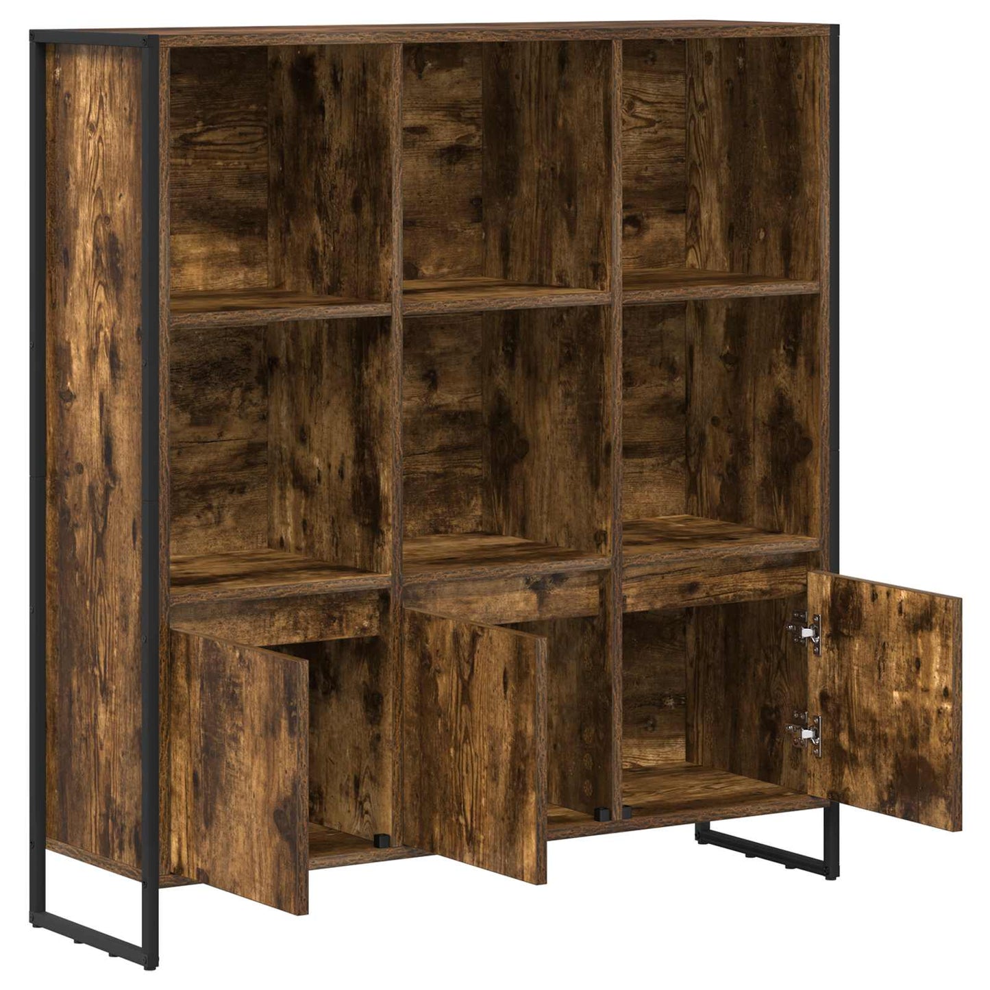 vidaXL Bücherregal 2 pcs Raucharbe 99,5 x 30 x 108 cm Holzwerkstoff
