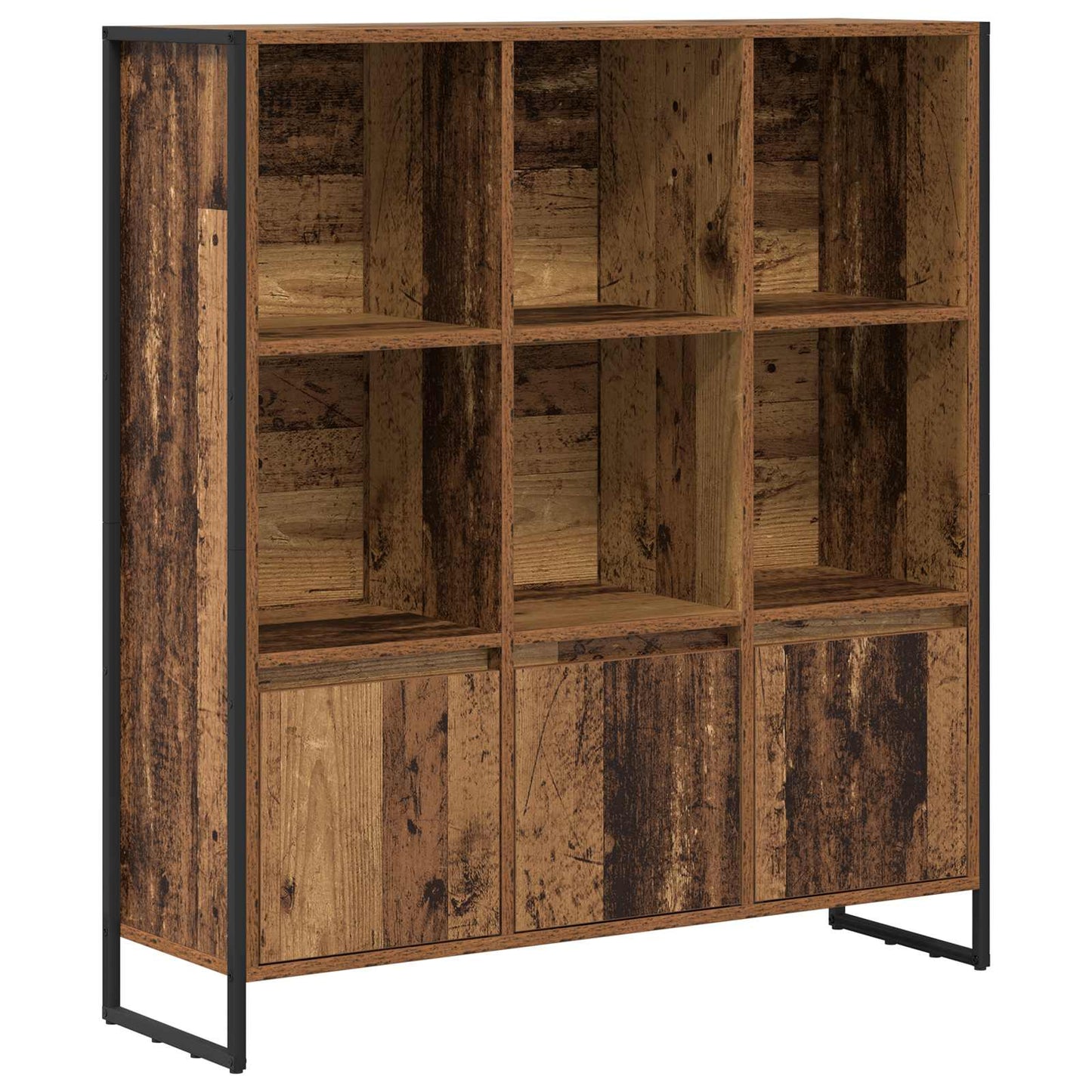 vidaXL Bücherregal 2 pcs Altholz 99,5 x 30 x 108 cm Holzwerkstoff