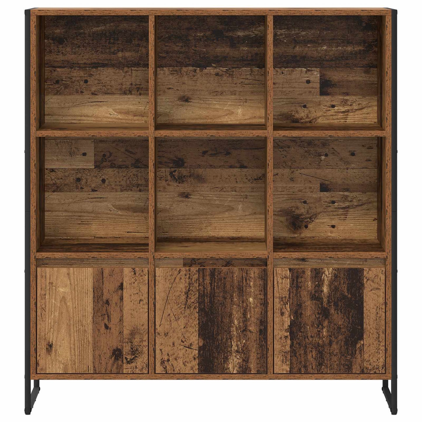 vidaXL Bücherregal 2 pcs Altholz 99,5 x 30 x 108 cm Holzwerkstoff