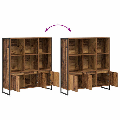 vidaXL Bücherregal 2 pcs Altholz 99,5 x 30 x 108 cm Holzwerkstoff