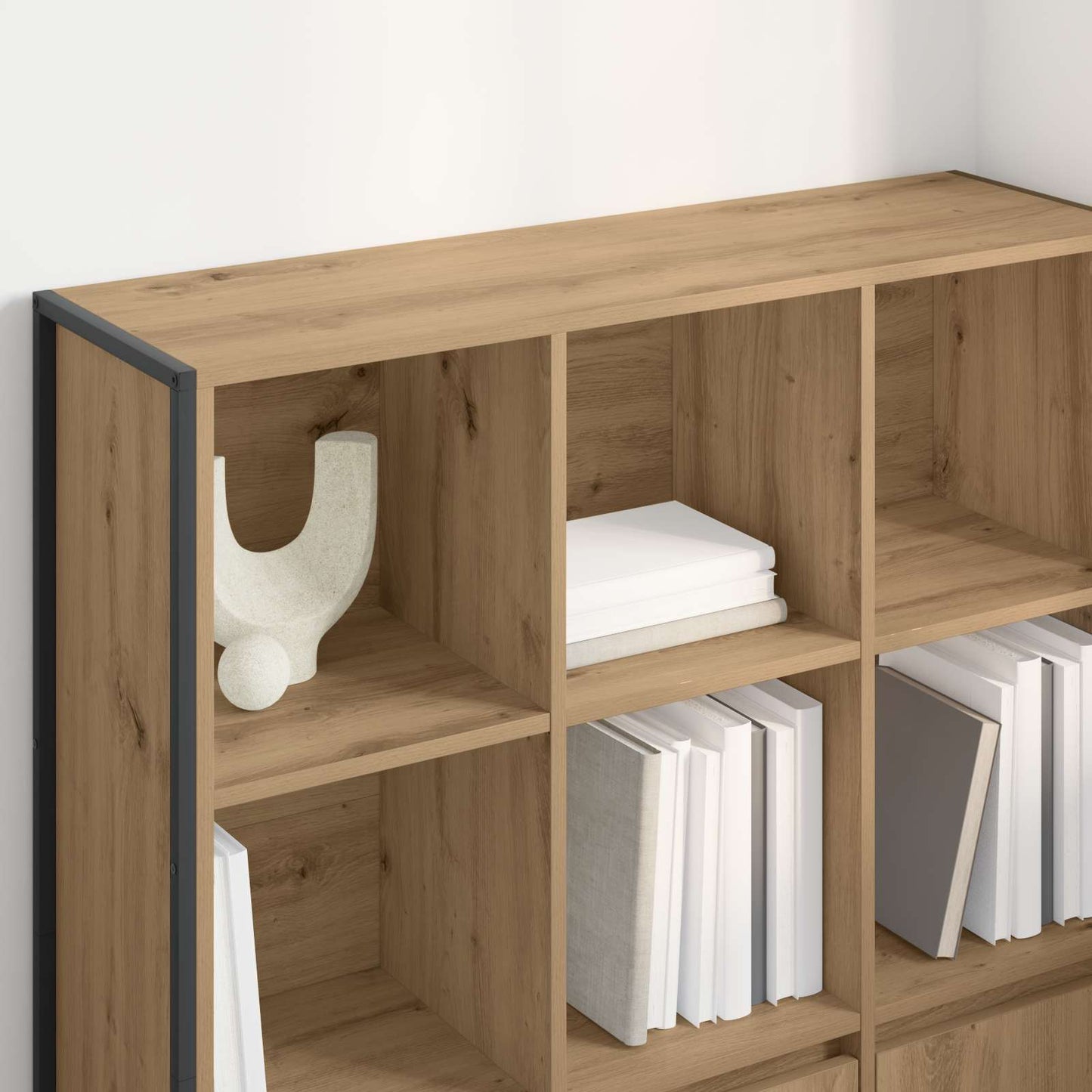 vidaXL Bücherregal 2 pcs Kunsthandwerk Eiche 99,5 x 30 x 108 cm