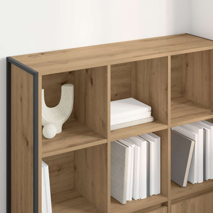 vidaXL Bücherregal 2 pcs Kunsthandwerk Eiche 99,5 x 30 x 108 cm