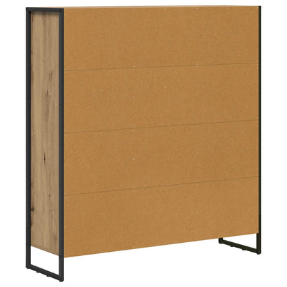 vidaXL Bücherregal 2 pcs Kunsthandwerk Eiche 99,5 x 30 x 108 cm