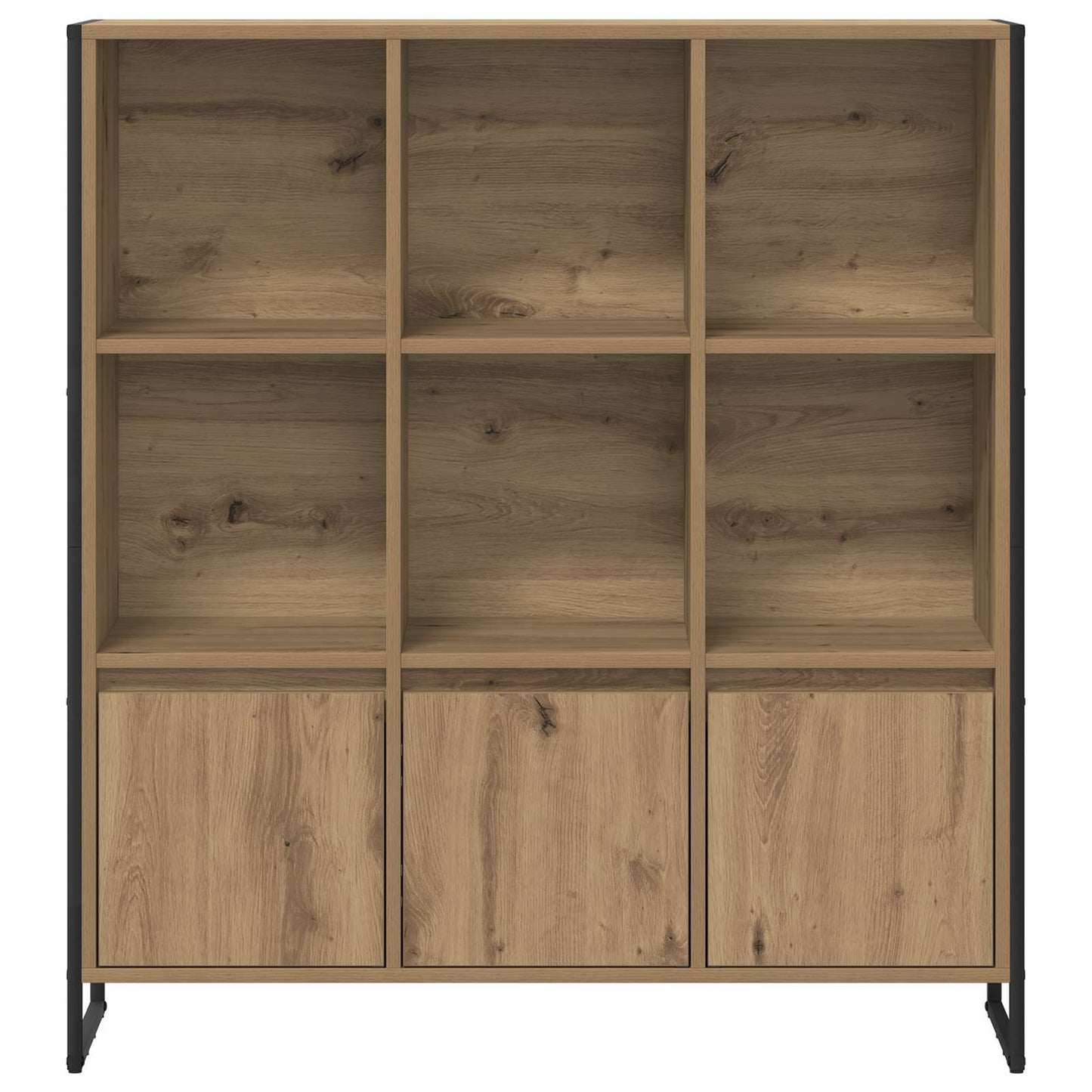 vidaXL Bücherregal 2 pcs Kunsthandwerk Eiche 99,5 x 30 x 108 cm