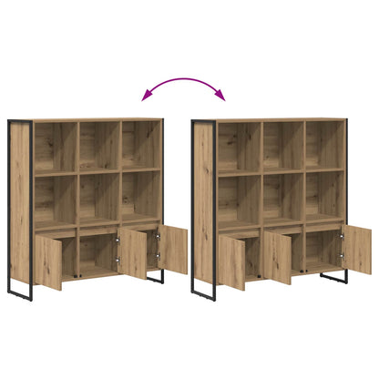 vidaXL Bücherregal 2 pcs Kunsthandwerk Eiche 99,5 x 30 x 108 cm