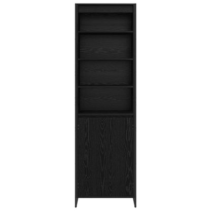 Hohe Schränke 2 pcs Schwarz Eichen-Optik 60 x 36 x 200 cm