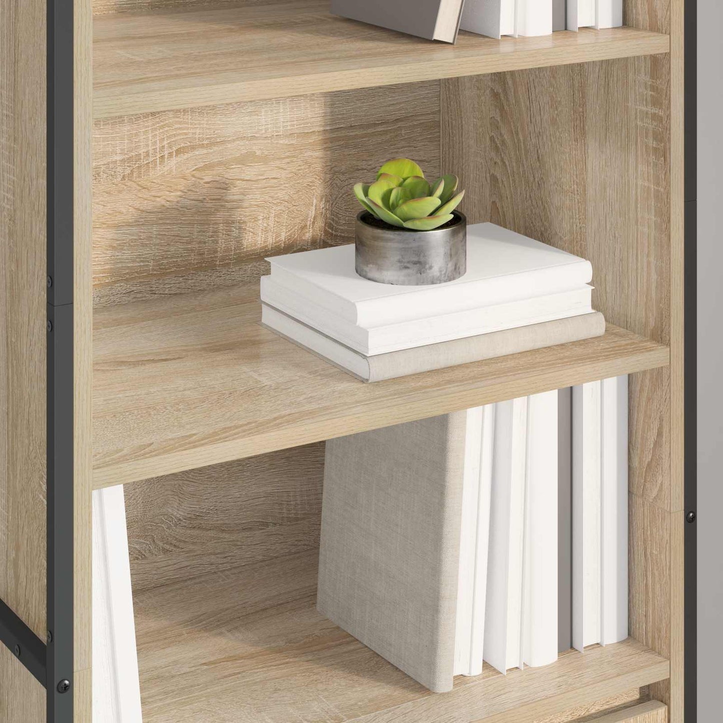 vidaXL Hohe Schränke 2 pcs Sonoma 60 x 36 x 200 cm Holzwerkstoff