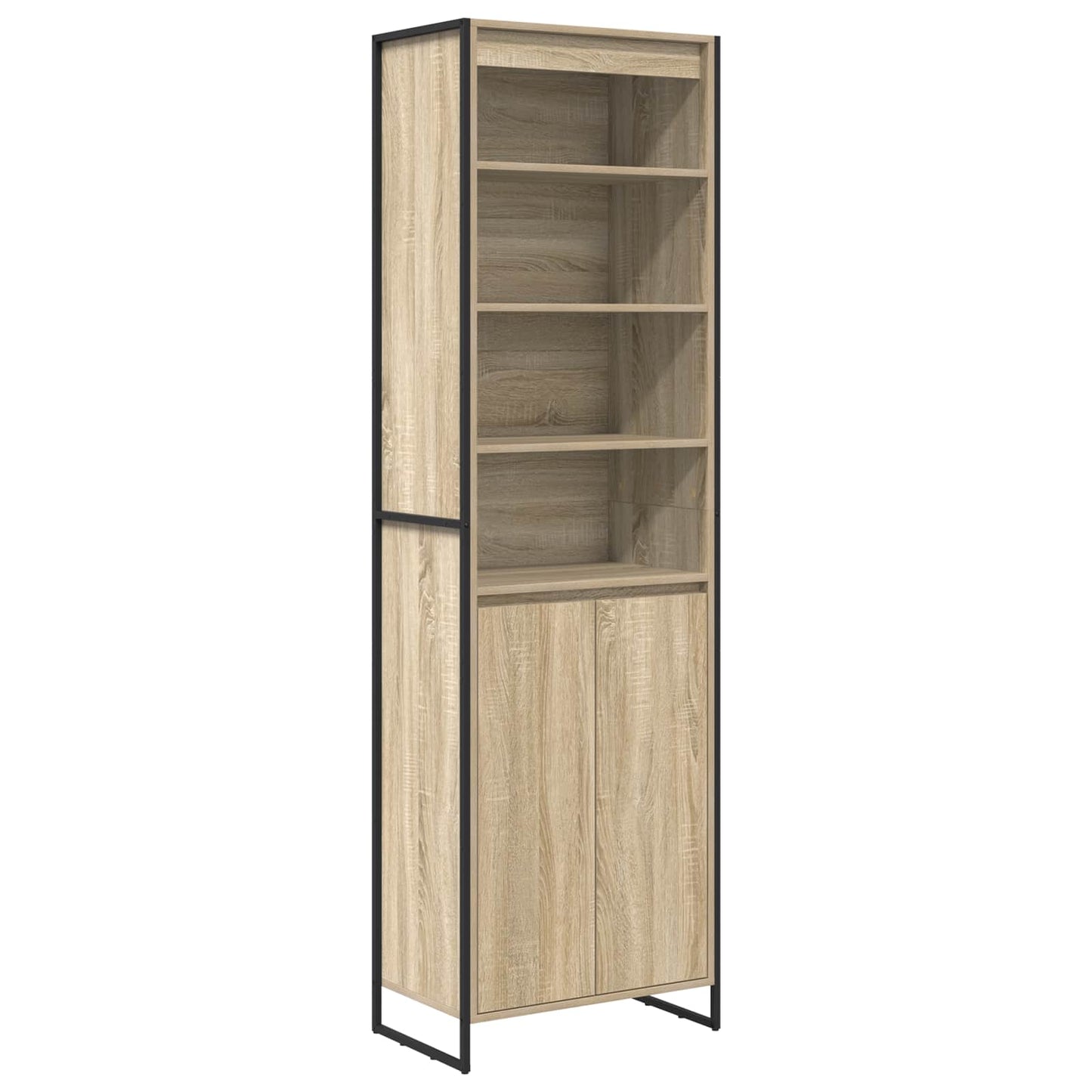vidaXL Hohe Schränke 2 pcs Sonoma 60 x 36 x 200 cm Holzwerkstoff