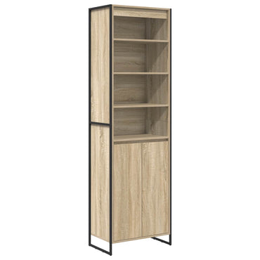 vidaXL Hohe Schränke 2 pcs Sonoma 60 x 36 x 200 cm Holzwerkstoff