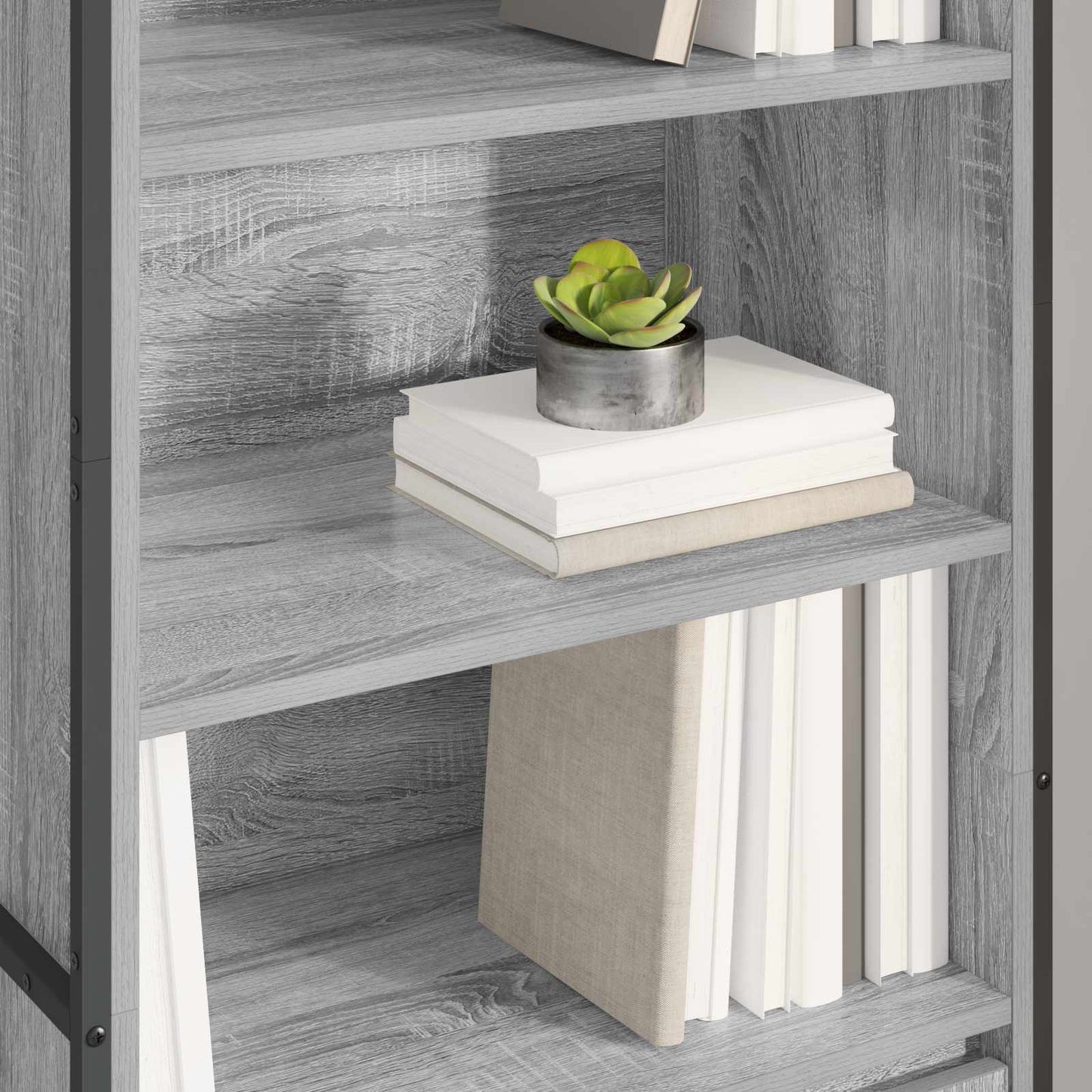 vidaXL Hohe Schränke 2 pcs Graues Sonoma 60 x 36 x 200 cm